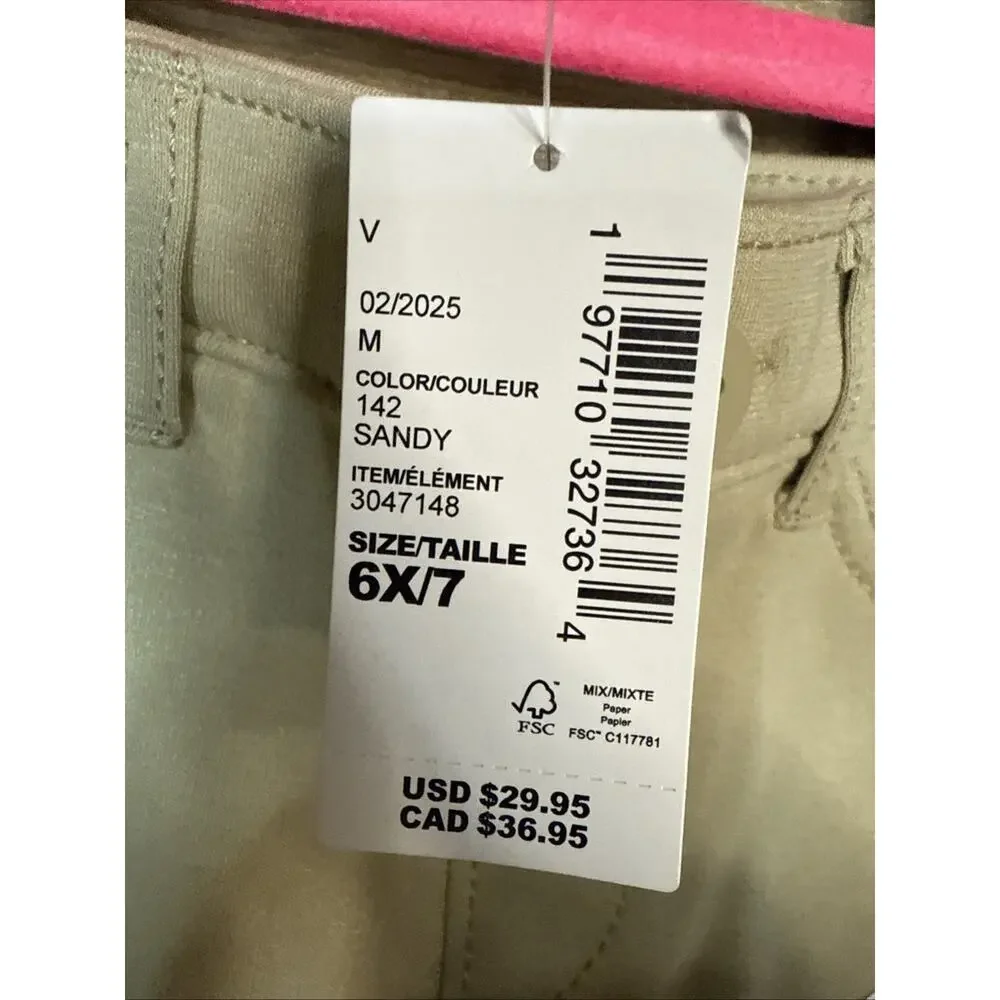 Kids The Children’s Place Flare Stretch Pants, Tan, 6X/7